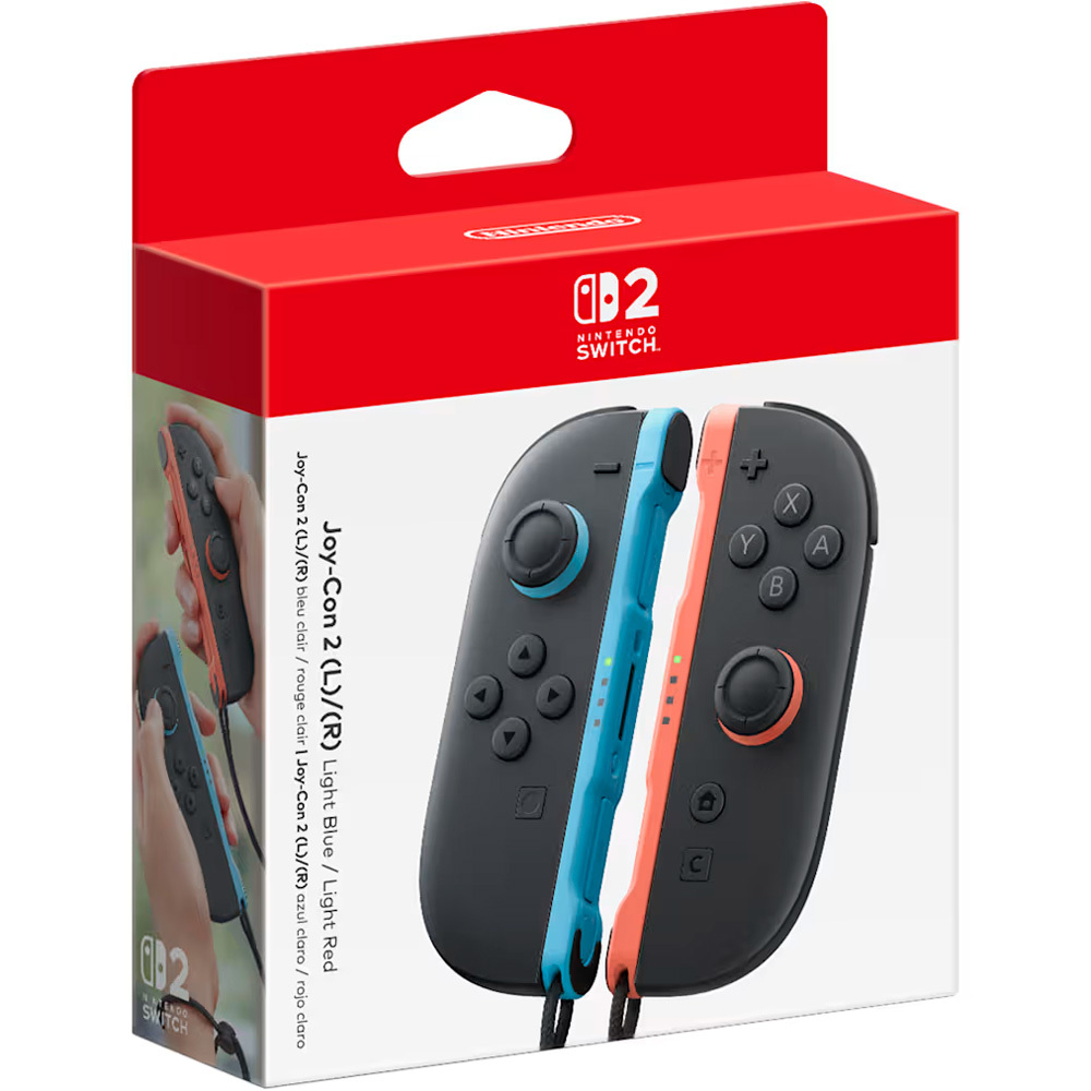 Набор из двух контроллеров Joy-Con 2 Light Blue/Light Red для Nintendo Switch 2