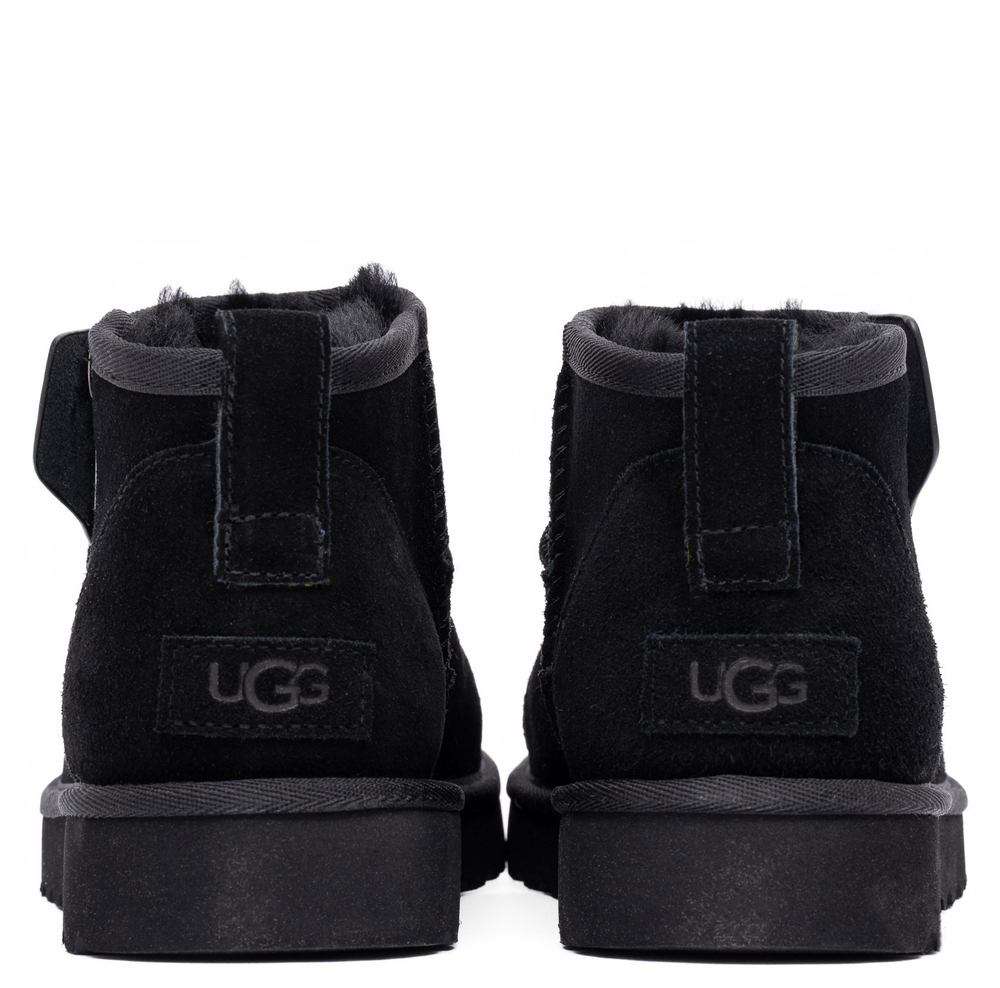 Ugg Mens Classic Ultra Mini Zip Boot Black