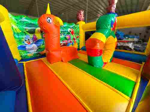 Коммерческий надувной батут «Попугайчики 2» без горки, размер 3,5*3,5*2,5 м