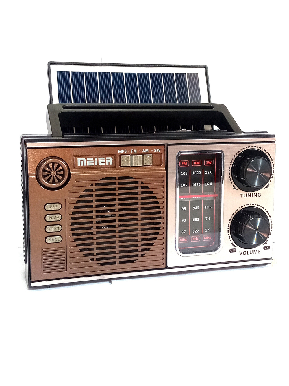 Радиоприемник Meier M-538BT-S+MP3 плеер Solar panel