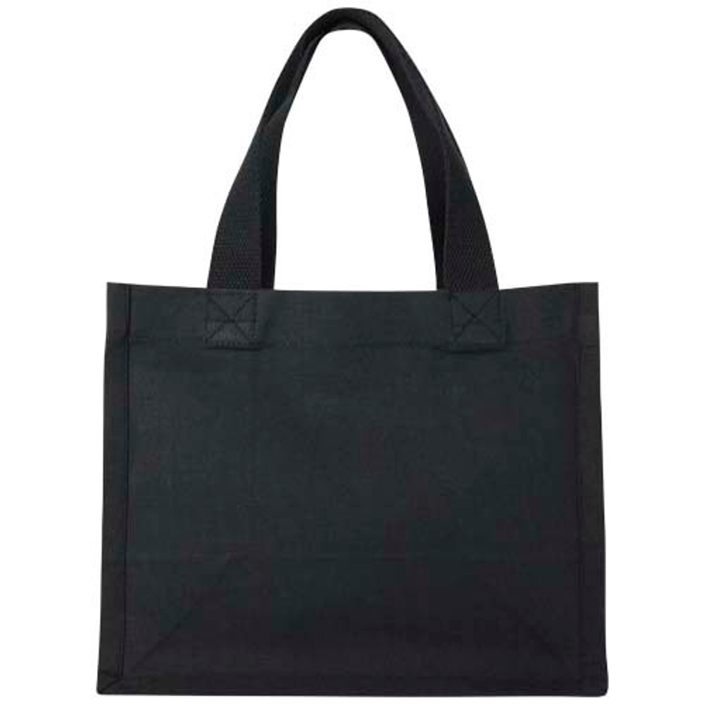 Мини эко-сумка Odessa с клинчиком, изготовленная из переработанного хлопка, сертифицированного согласно GRS, плотностью 220 г/м², объемом 9 л