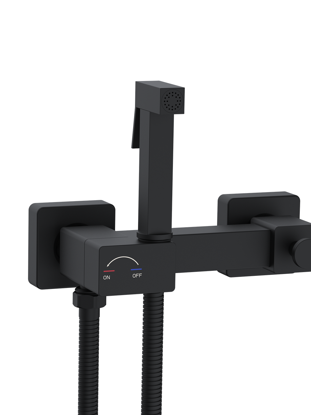 Гигиенический душ WeltWasser  HIGI Q02 BL 10000013673 латунь  Черный матовый