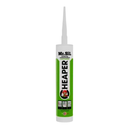 Mr.Sil Cheaper Герметик силиконовый санитарный 265мл(Белый, RAL 9010)