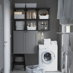 Комбинация для ванной - IKEA ENHET, 120х32х150 см, белый, ЭНХЕТ ИКЕА