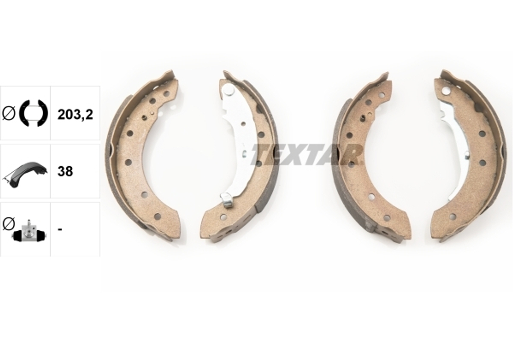 TEXTAR - 91048000-TET - Brake Shoe Set