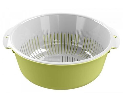 Миска-дуршлаг Bergamo круглая, салатовый 221118320/04 IDIland