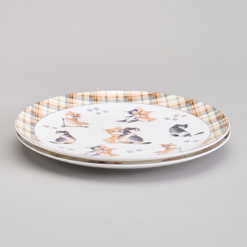 НАБОР ТАРЕЛОК ЗАКУСОЧНЫХ LEFARD "ЛУЧШИЕ ДРУЗЬЯ" 2 ШТ. 23 СМ (КОР=36ШТ.)