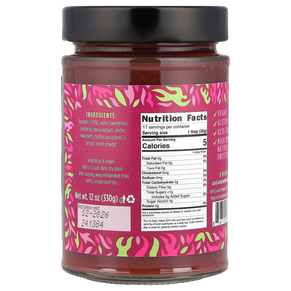 GOOD GOOD, Raspberry Jam, 12 oz (330 g)