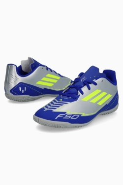 Футзалки adidas F50 Club Messi IN Junior - серебряный