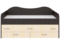 Кровать Нимфа двухместная Венге/молоко