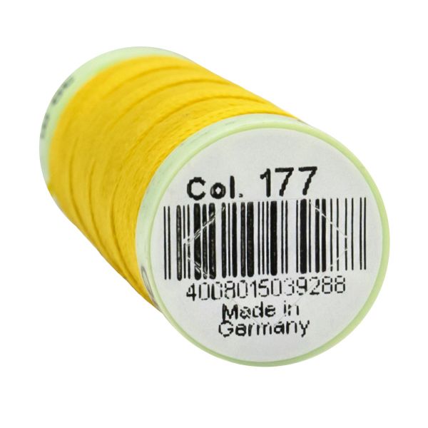 Нитки отделочные Gutermann Top Stitch 30 (30 метров), 5 кат. | 177 ярко-желтый