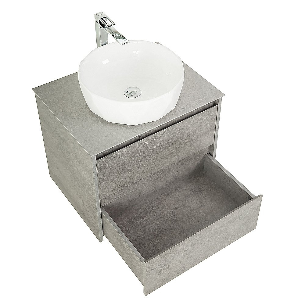 Тумба с раковиной и столешницей BelBagno KRAFT 70 Cemento Grigio