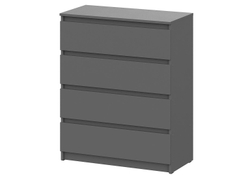 Комод 4 ящика «Денвер» Графит