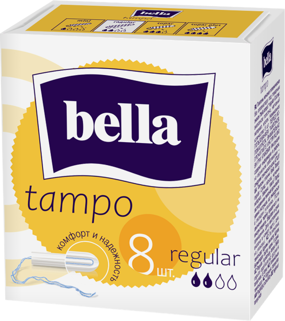 Bella Тампоны женские гигиен. без аппликатора comfort марки 'tampo bella' Regular по 8 шт