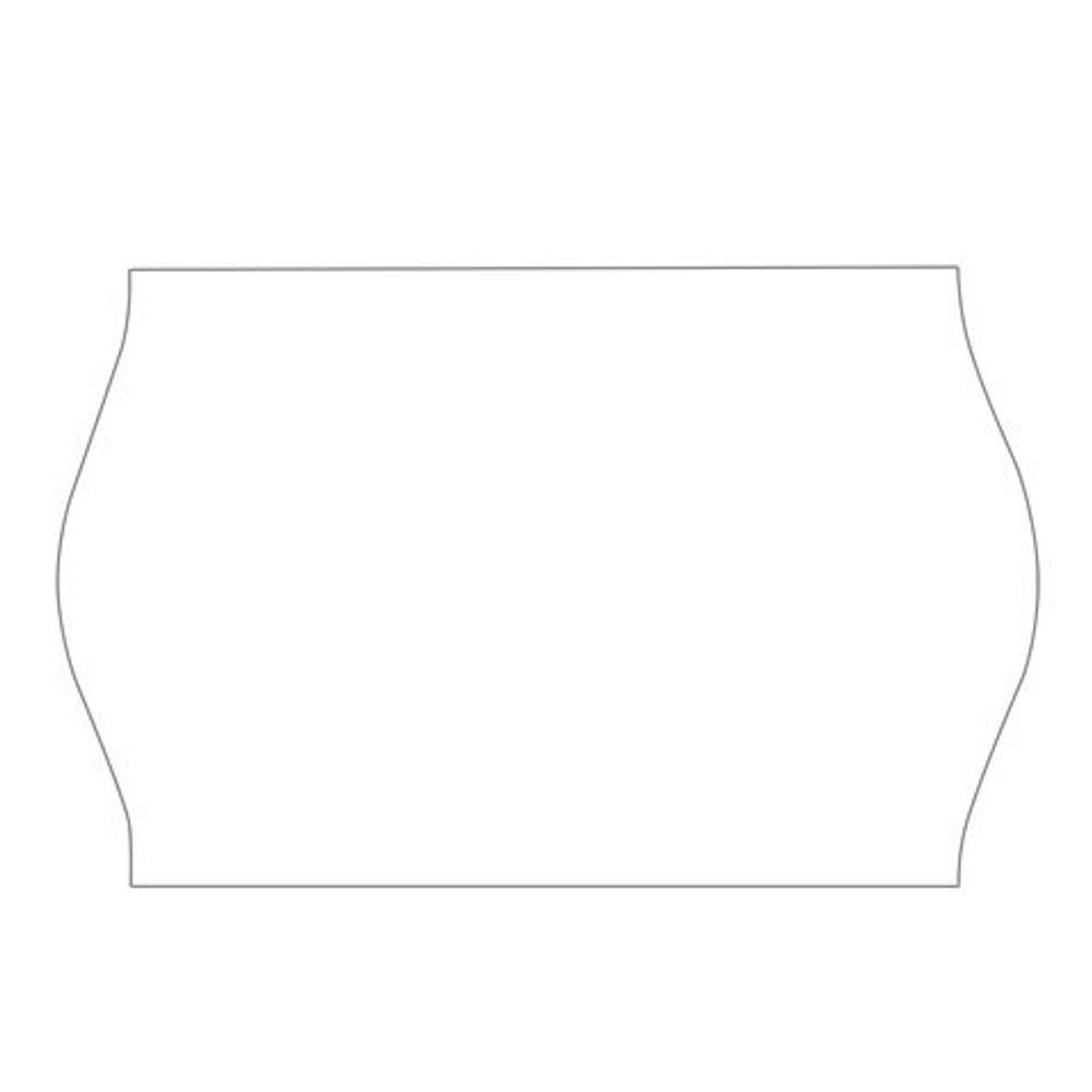 Этикет-лента 26х12 мм, волна, белая, комплект 5 рулонов по 800 шт., BRAUBERG, 123576