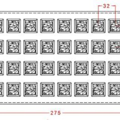 741-у | Форма для шоколадных конфет "Грани" (275*175мм)