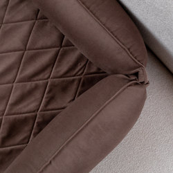 Диванный лежак из микровелюра, мокко 70х50 Rachel WOW