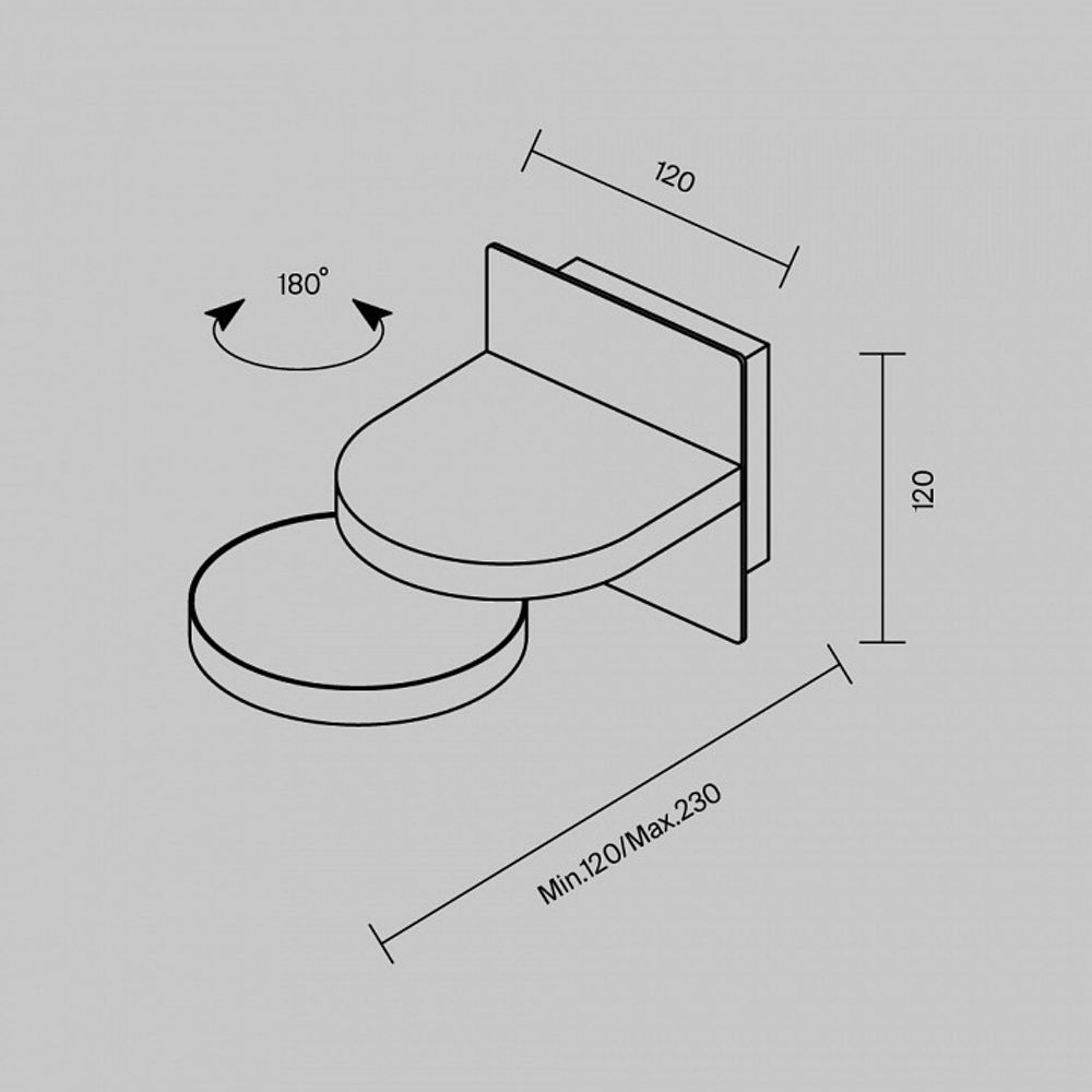 Бра Maytoni Flap MOD354WL-L12W3K