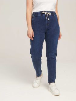 Джинсы на резинке больших размеров