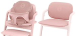 Стульчик для кормления Cybex Lemo 4 в 1 с мягкими чехлами Comfort Inlay Suede Grey/Pearl Pink
