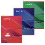 Тетрадь А4 80 л. STAFF Basic скоба, клетка, офсет №2 ЭКОНОМ, обложка картон, СТАНДАРТ, 402650, 3шт