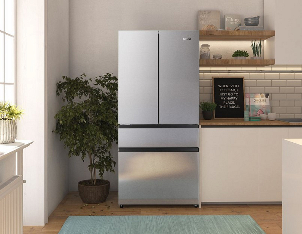 Отдельностоящий холодильник Gorenje NRM8181UX