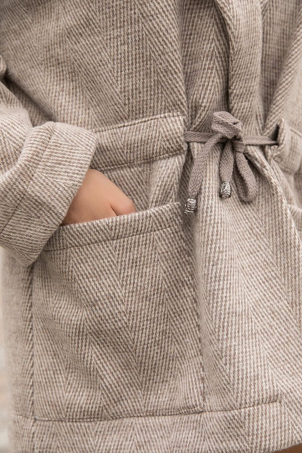 Пальто-пиджак (бежевый) Б14132-7М LT Collection