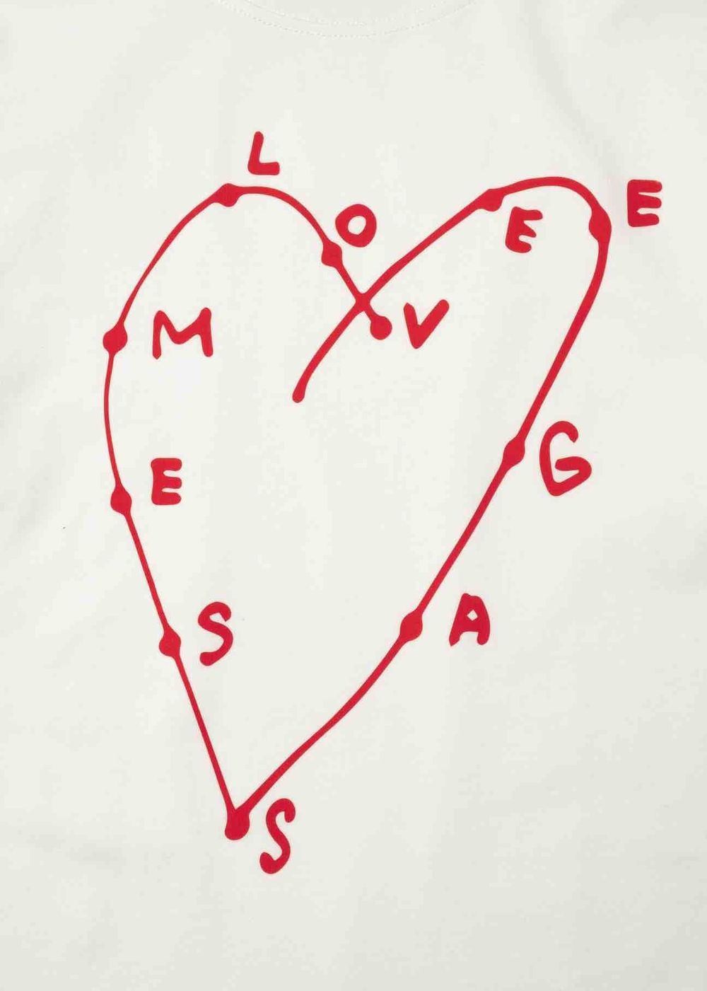 Футболка FOS Сердце плотная мужская белая