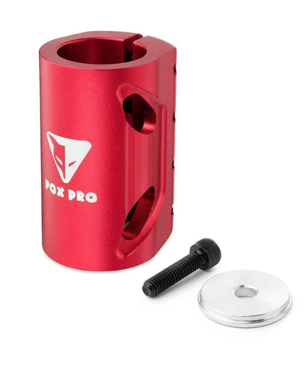 Хомут Fox Е4 SCS d 28.6/31.8, 4 bolts Red