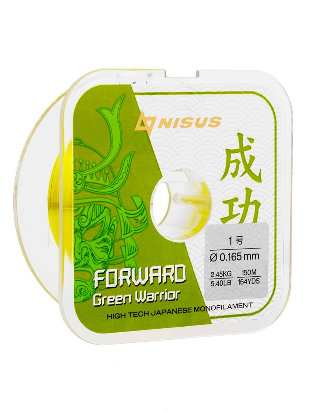 Леска для рыбалки Nisus FORWARD Green Warrior Nylon 0,309mm/100m (N-FGW-0309-100)
