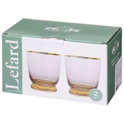 НАБОР СТАКАНОВ "TWIST & SHINE" PINK, 2 ШТ/360 МЛ