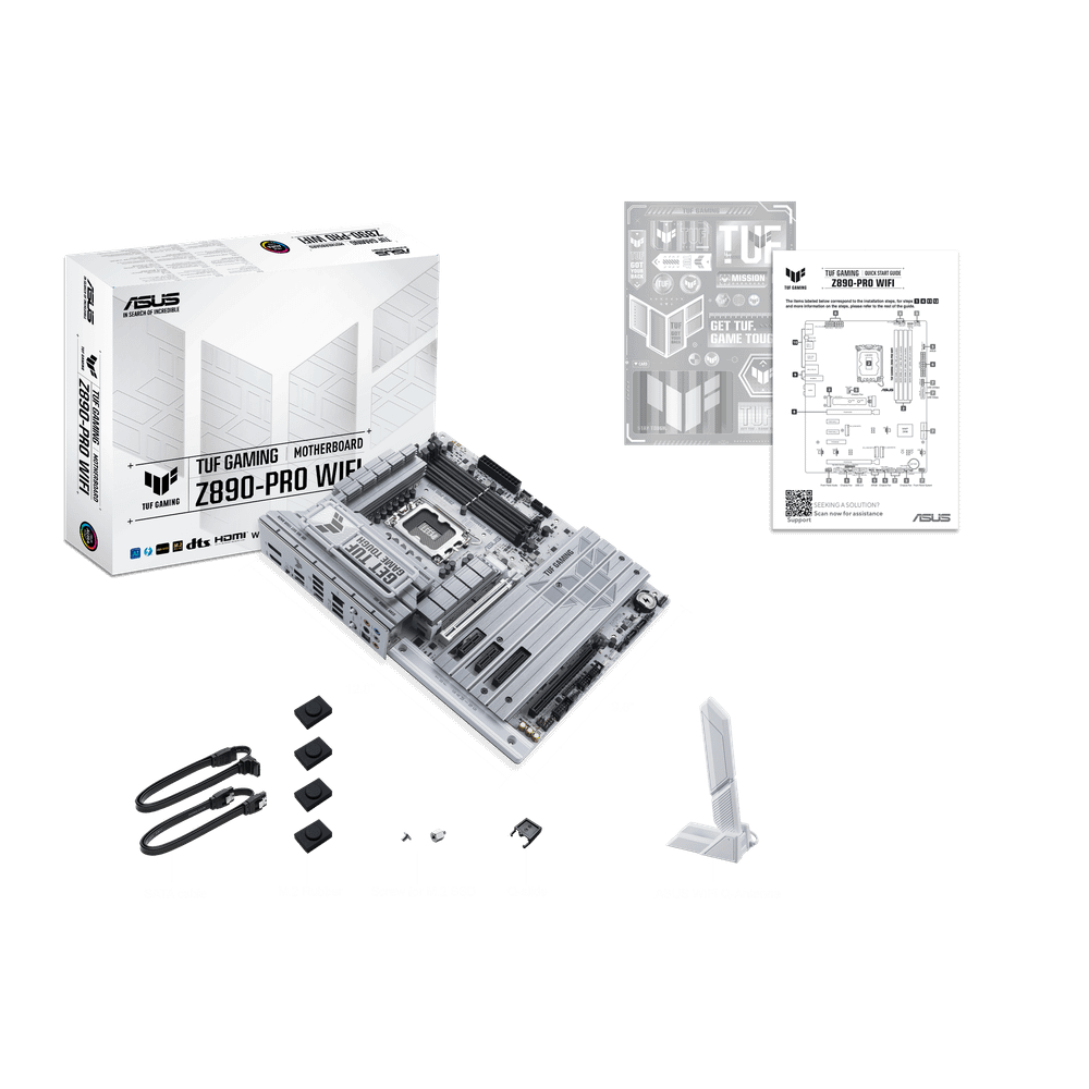 Материнская плата ASUS TUF GAMING Z890-PRO WIFI, LGA1851 Z890 4xDDR5 4xSATA3 4xM.2 HDMI DP USB-C ATX