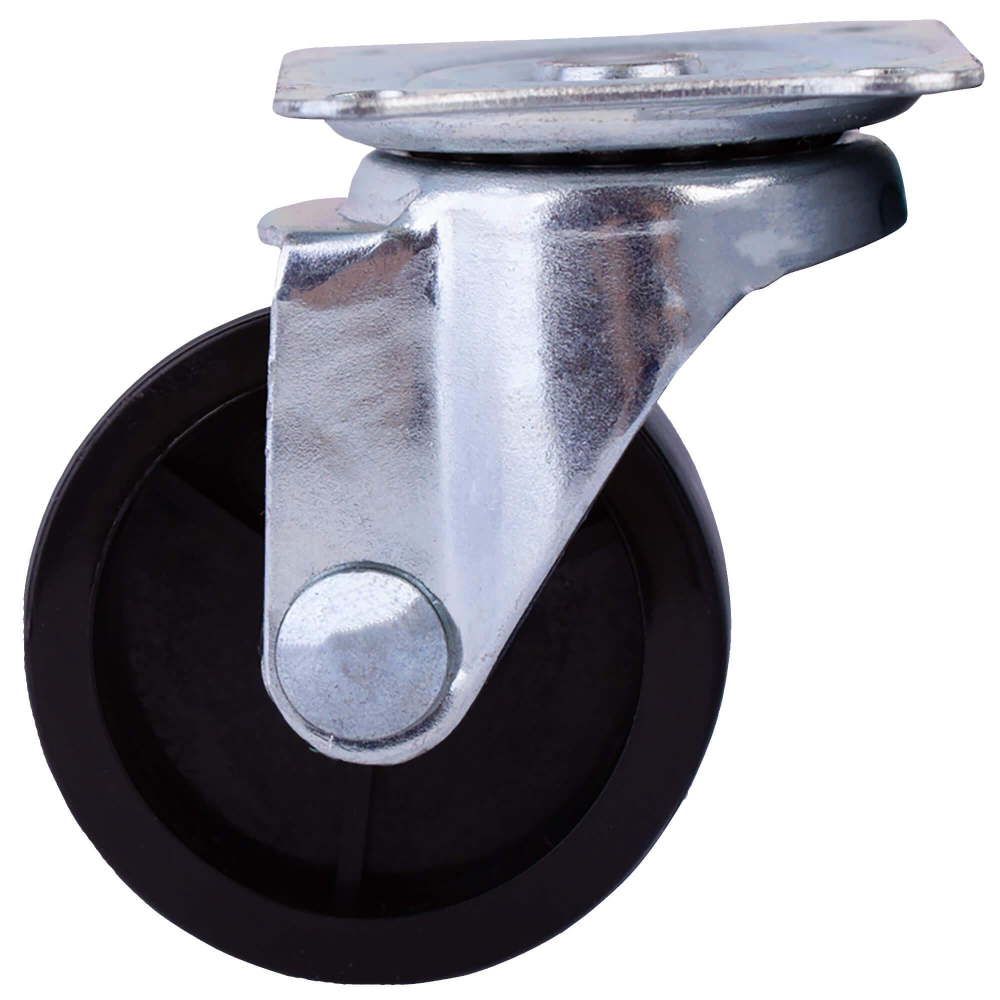 ОПОРА КОЛЕСНАЯ ПОВОР.НА ПЛОЩ. 38ММ ПЛАСТ/РЕЗ ЧЕРНЫЙ 1ШТ