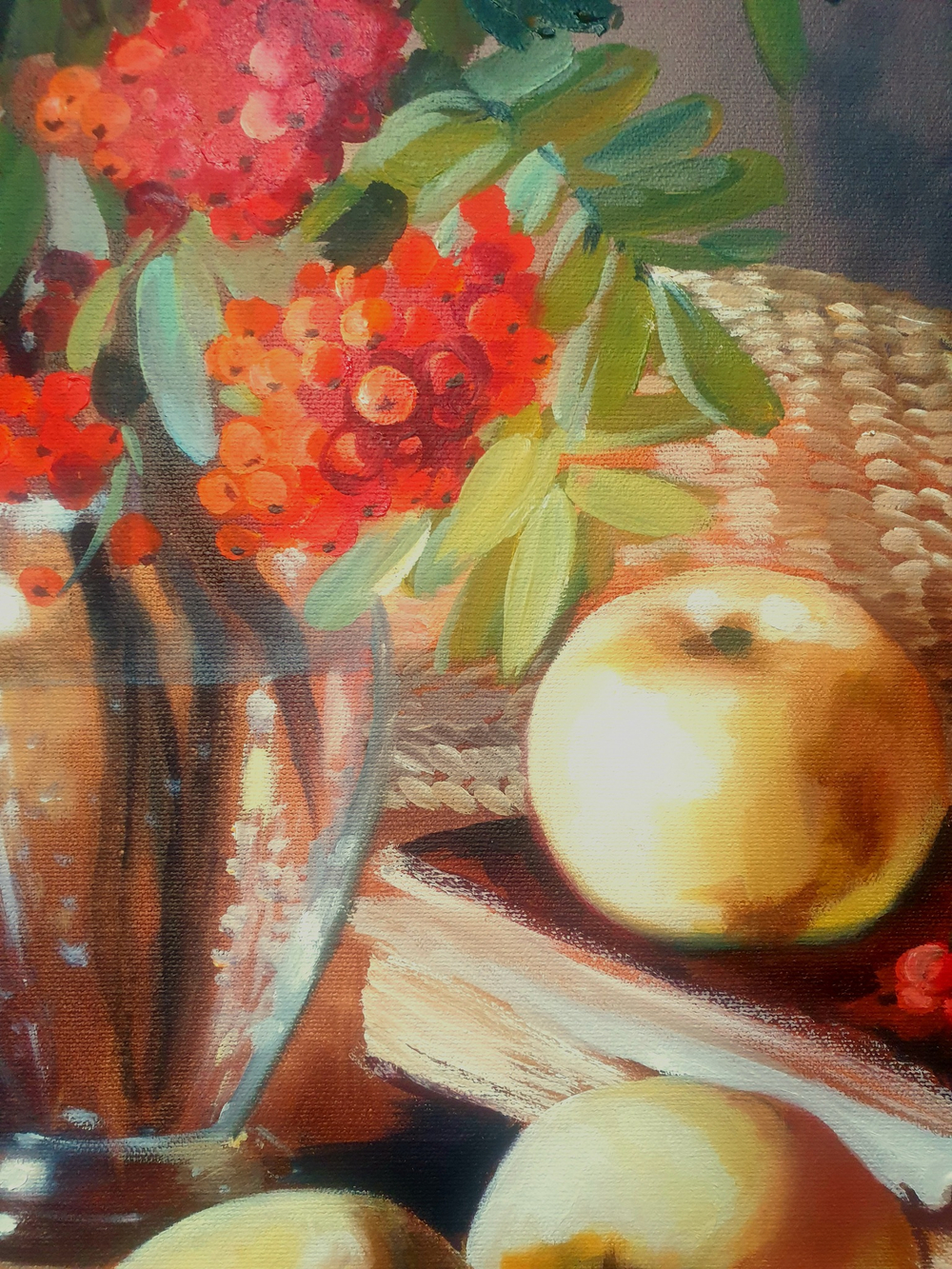 Натюрморт с яблочками