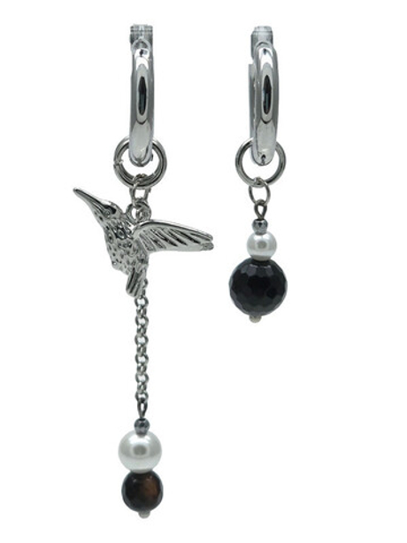 91002773 Серьги Роман с камнем