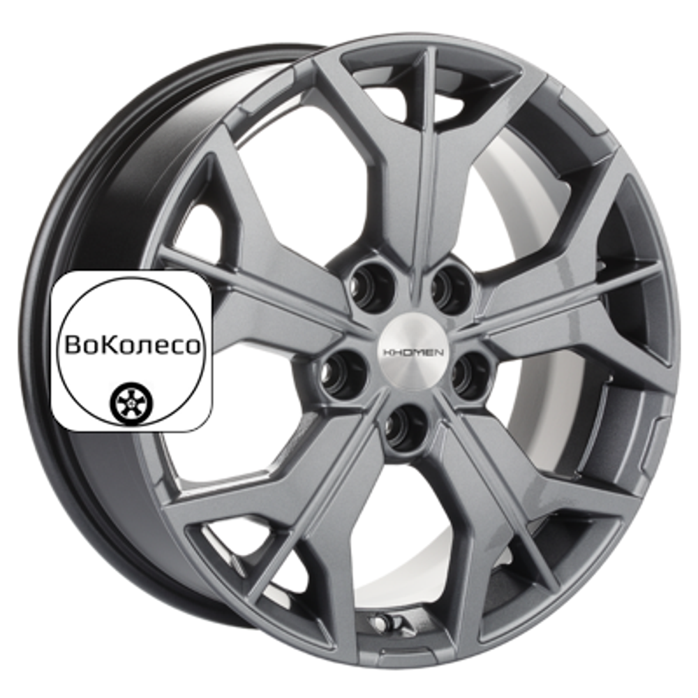 7x17/5x112 ET54 D57,1 KHW1715 (Jetta) Gray Khomen Wheels