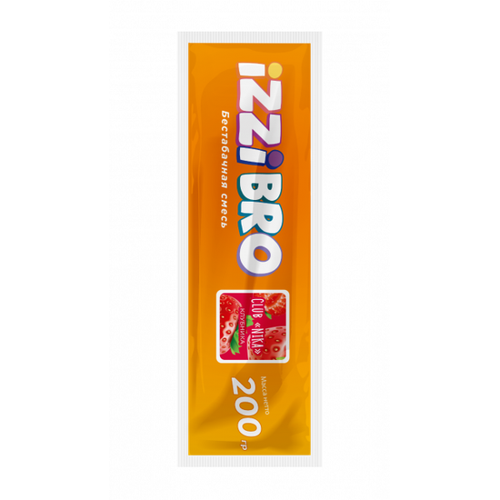 Бестабачная смесь IZZIBRO с ароматом Клубника (CLUB «Nika»), 200 гр