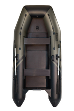Броня-320 СК слань+киль хаки-черный (Лодка ПВХ под мотор с усилением)