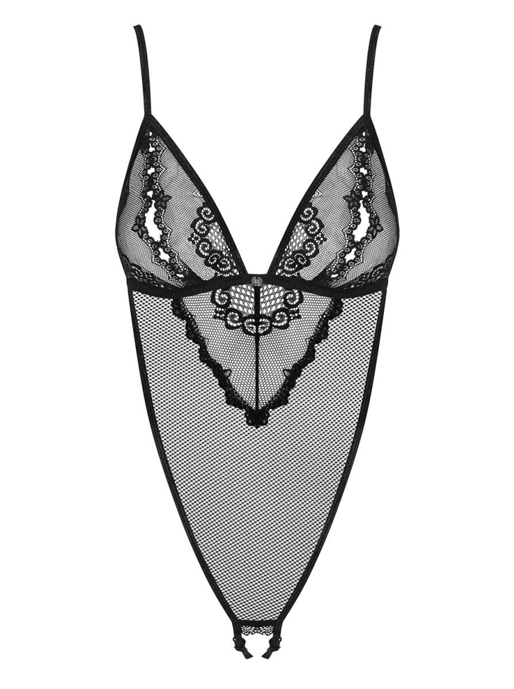 Оригинальное боди Millagro с интимным доступом (Размер: L-XL) (Цвет: черный)