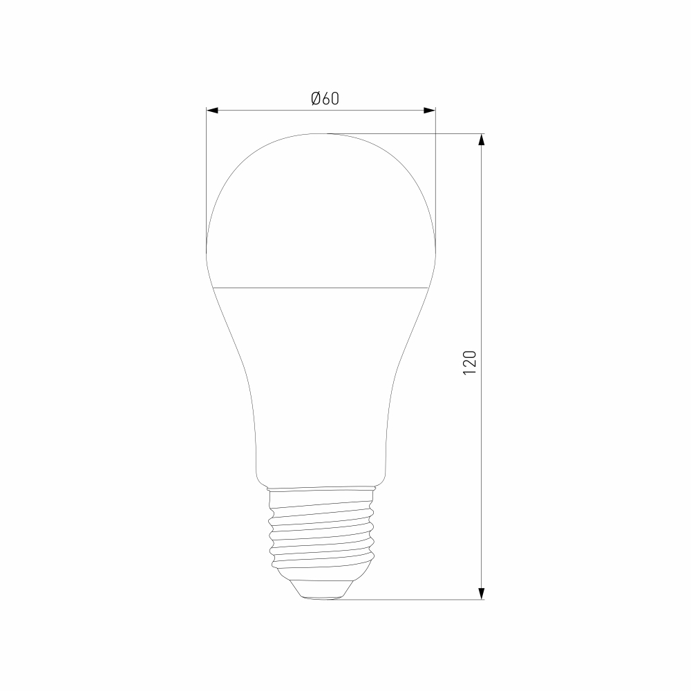 Умная лампа Classic LED А60 Е27 12W 3300К-6500К CCT+DIM (BLE2778) BLE2778