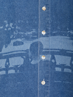 Мужская Рубашка Printed Denim