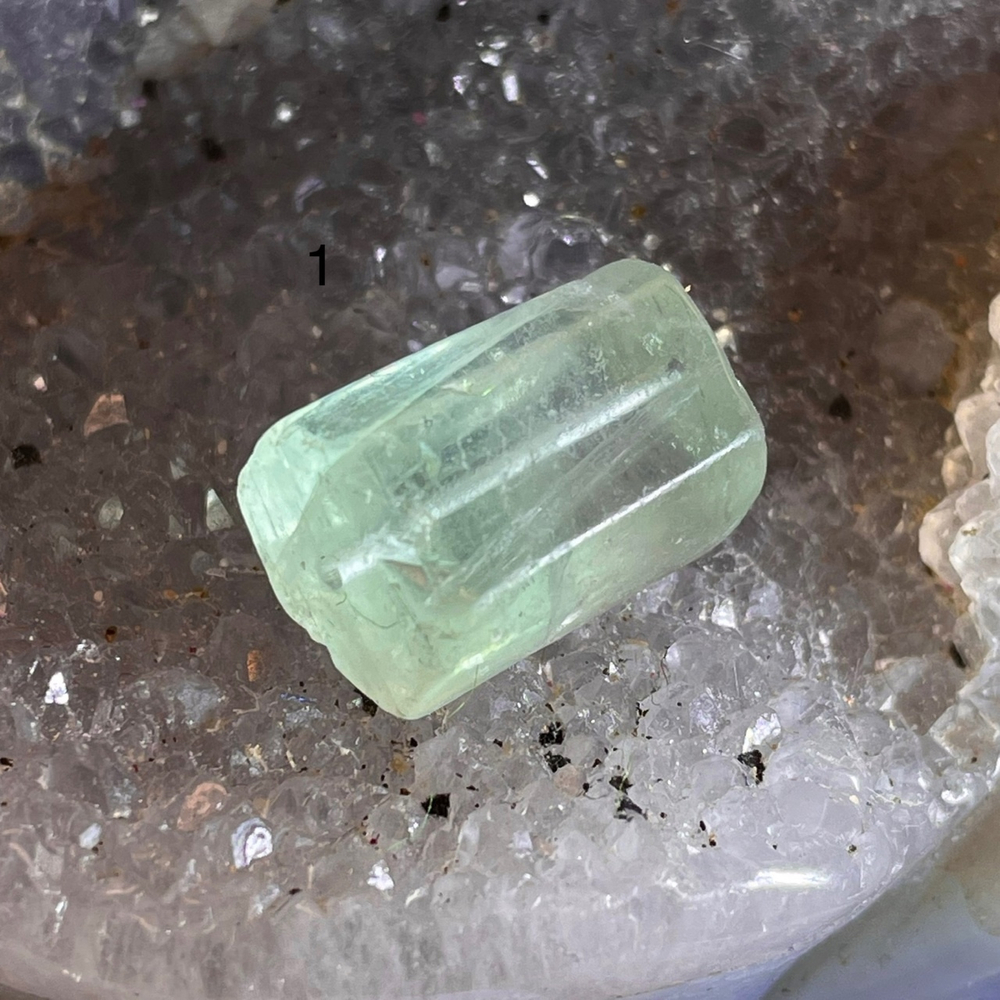49785 Флюорит Бусина цилиндр 10*15мм-7