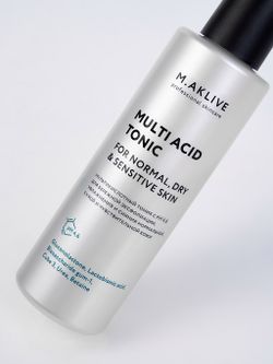 M.Aklive Мультикислотный тоник для нормальной, сухой и чувствительной кожи, 200 мл.