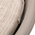 Кресло BLISS серый, экокожа, шенилл