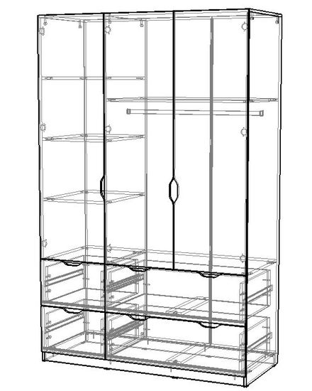 Шкаф ГРАНД-ЛАВОРО-21 правый