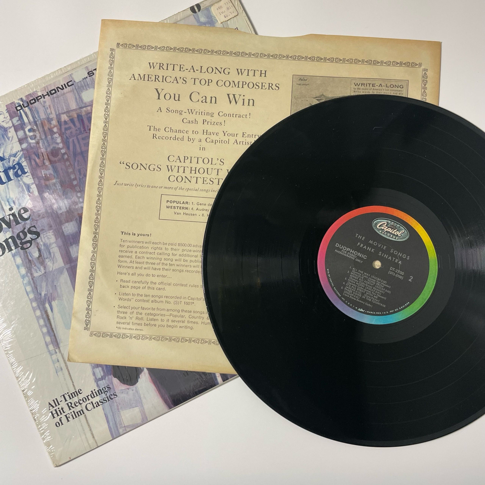 Винтажная виниловая пластинка LP Frank Sinatra The Movie Songs (США 1967)