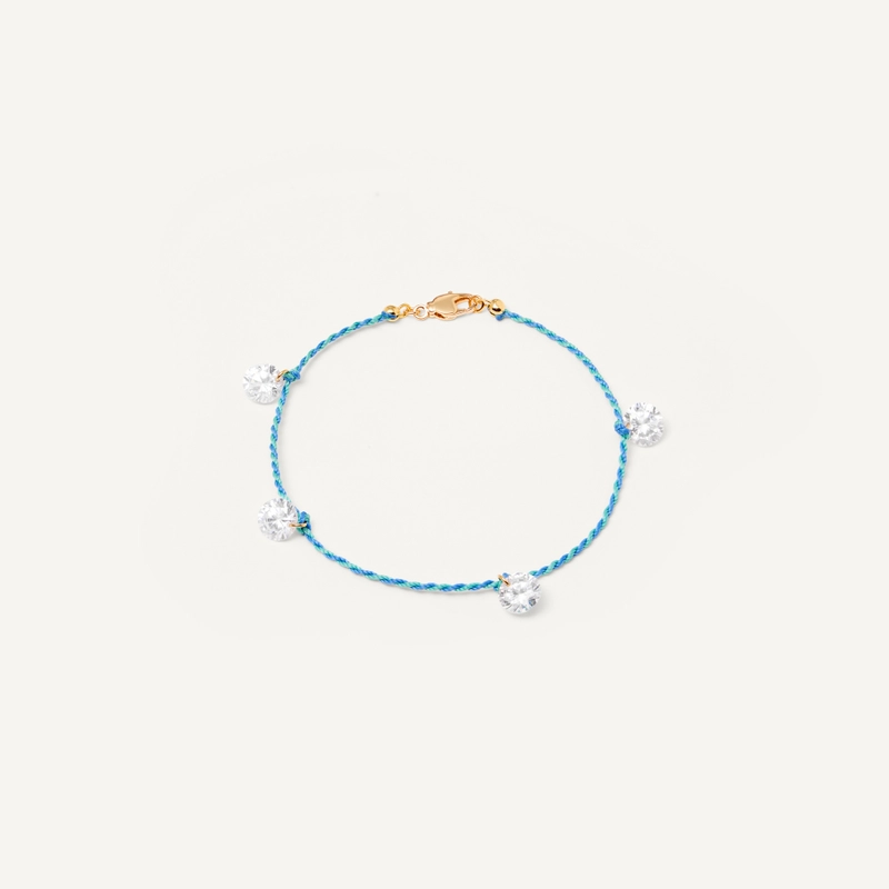 Анклет Плетеный Твой Цвет – Большой кристалл