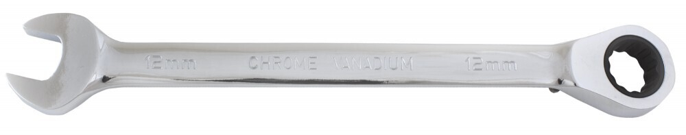 W106112 (W60112) Ключ гаечный комбинированный трещоточный с реверсом, 12 мм