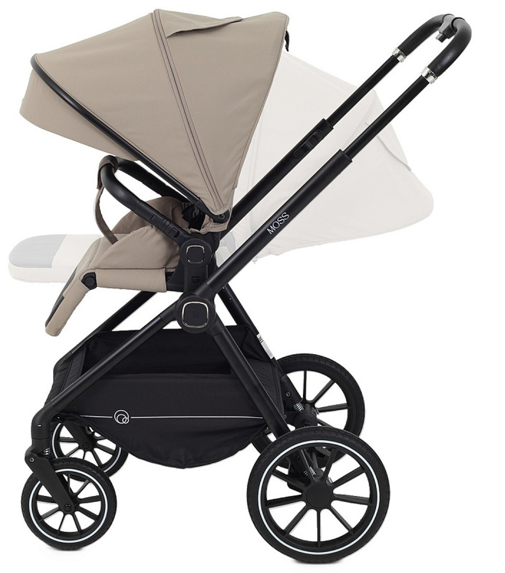 Детская коляска Rant Moss 3 в 1 с автокреслом Rant Cruise Black Beige