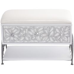 Банкетка Терра Айс Античное Серебро